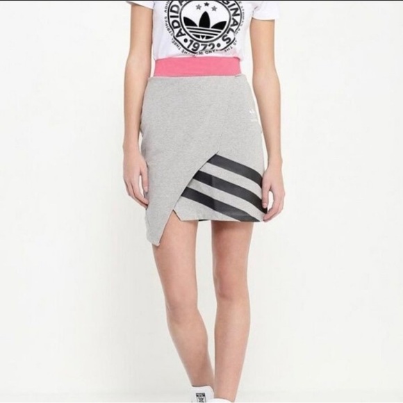 ADIDAS ORIGINALS Couture AJ7163 SKIRT Grey Heather M - Picture 1 of 5